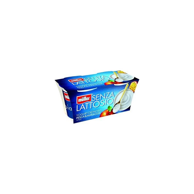 YOGURT PESCA E MARACUJA SENZA LATTOSIO 125 GR X 2