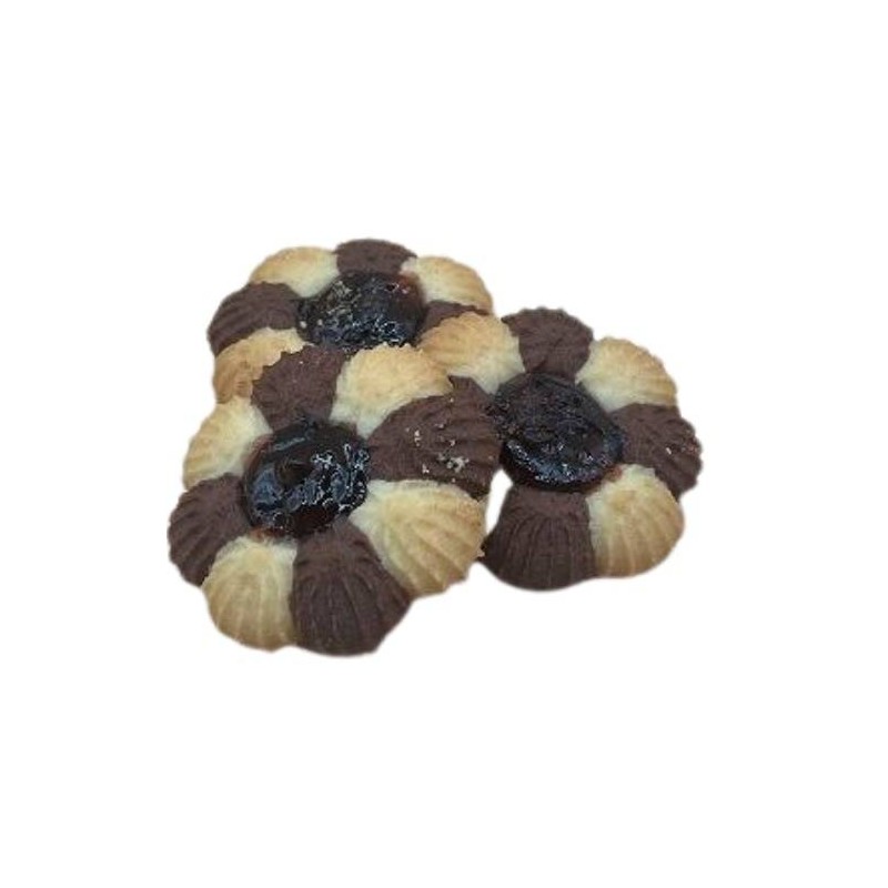 FIORE BICOLORE AL CACAO CON MARMELLATA DI CILIEGIA 2X500 GR