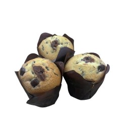 MUFFIN VANIGLIA FARCITI CON CIOCCOLATO GIANDUIA E CRUNCH AL CIOCCOLATO 20 PZ