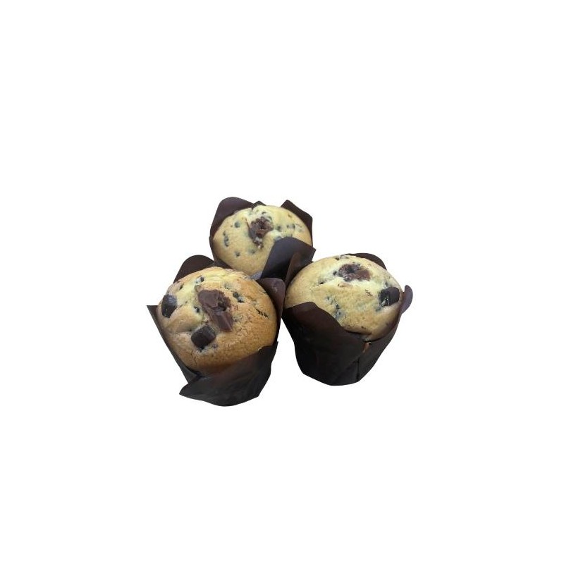 MUFFIN VANIGLIA FARCITI CON CIOCCOLATO GIANDUIA E CRUNCH AL CIOCCOLATO 20 PZ