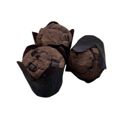 MUFFIN AL CACAO FARCITI CIOCCOLATO GIANDUIA E CRUNCH BIANCO 20 PZ