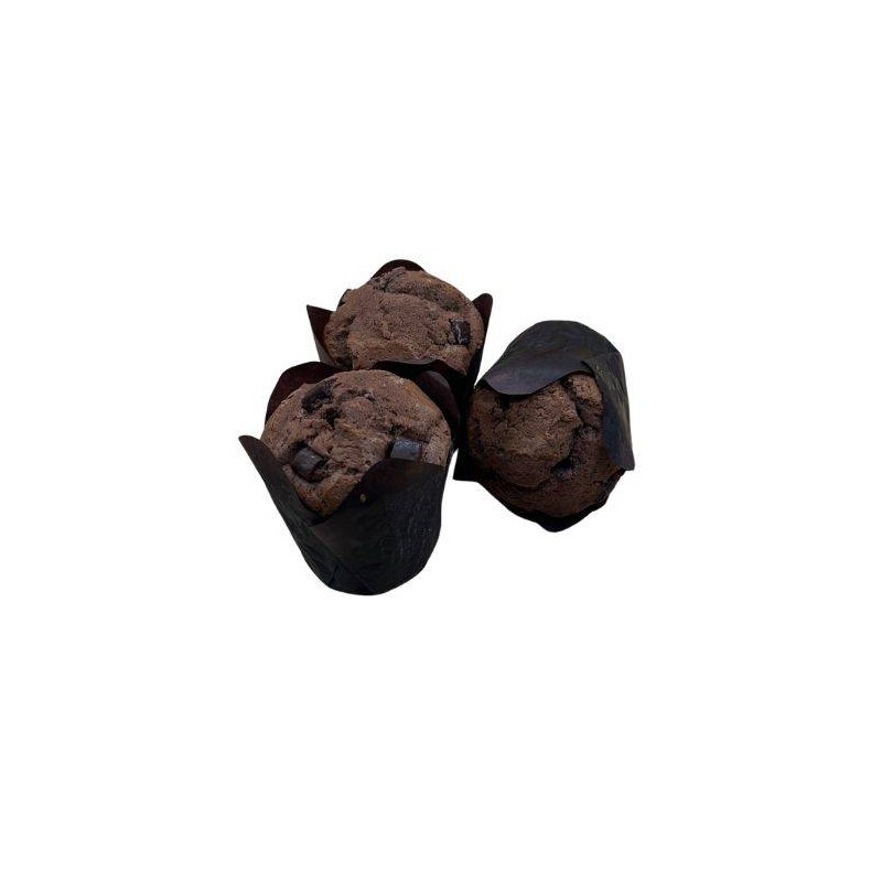 MUFFIN AL CACAO FARCITI CIOCCOLATO GIANDUIA E CRUNCH BIANCO 20 PZ