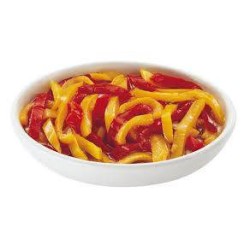 PEPERONI A FILETTI SOTT\'OLIO IN VETRO 3 KG