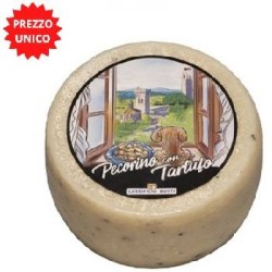 FORMAGGIO PECORINO CON TARTUFO-SAN MINIATO 1 KG CIRCA