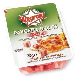 PANCETTA DOLCE A CUBETTI NEGRONI 90 GR