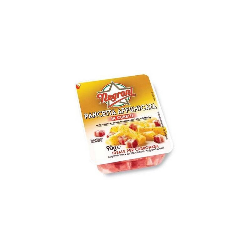 PANCETTA AFFUMICATA A CUBETTI NEGRONI 90 GR