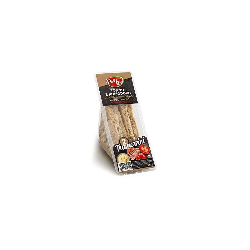 TRAMEZZINO INTEGRALE TONNO E POMODORO 130 GR