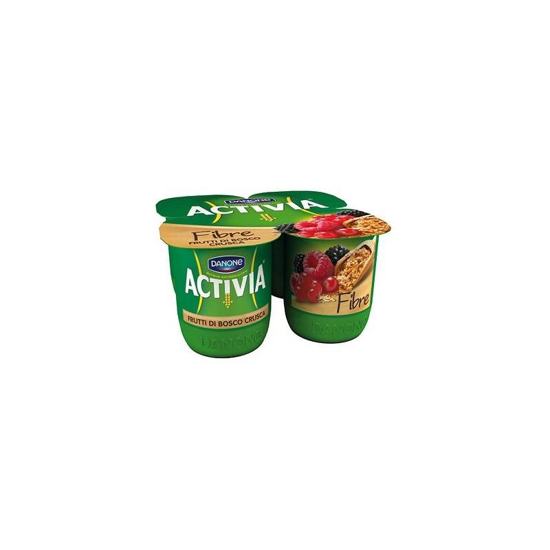 ACTIVIA FIBRE FRUTTI DI BOSCO E CRUSCA 4 X 125 GR