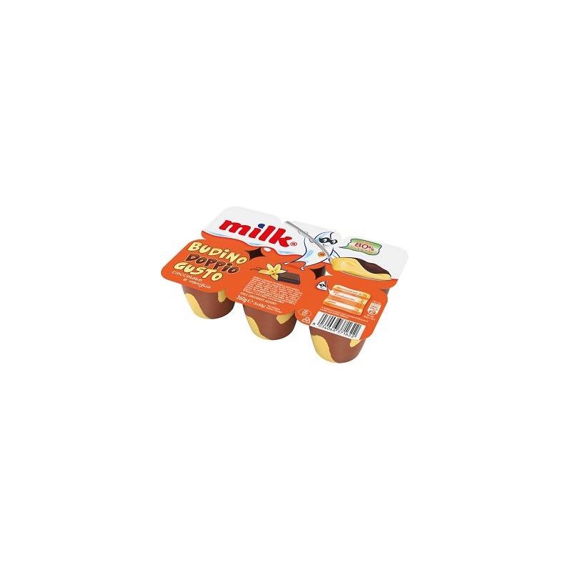 BUDINO CIOCCOLATO E VANIGLIA 60 GR X 6