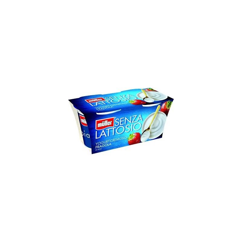 YOGURT ALLA FRAGOLA SENZA LATTOSIO 125 GR X 2