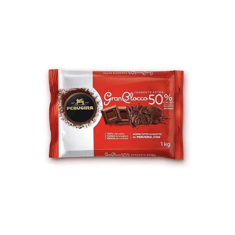 CIOCCOLATO ZAINI / PERUGINA 50% FONDENTE STECCA KG.1