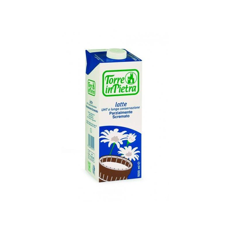 LATTE UHT PARZIALMENTE SCREMATO  TORRE IN PIETRA 1 LT