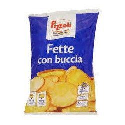PATATE PIZZOLI PROFESSIONAL FETTE CON BUCCIA 4X2,5 KG